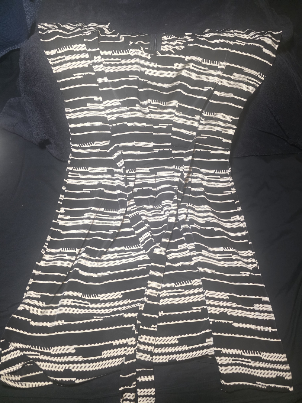Ya Los Angeles Black and White Striped Mini Dress